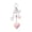 Pink, variant on YIEMEEN Romance Symbol Gift Keychain for Couples with Colorful Resin Design Bag Pendant