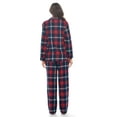 thumbnail image 4 of Ashford & Brooks Women's Flannel Plaid Pajamas Long Sleeve Button Down Pj Set, 4 of 5