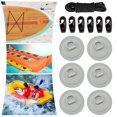 thumbnail image 4 of Stainless Steel s Kayak Elastic Cord Hooks Paddleboard Inflatable Boat Paddle Board Canoe Deck Rigging Dinghy , Gray, 4 of 8