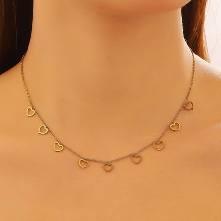 Dainty Cross Necklace for Women, 14K Gold Plated Small Cross Choker, Minimalist Faith Pendant Necklace, Adjustable Thin Chain Religious Jewelry for Easter, Baptism, Confirmation Gifts