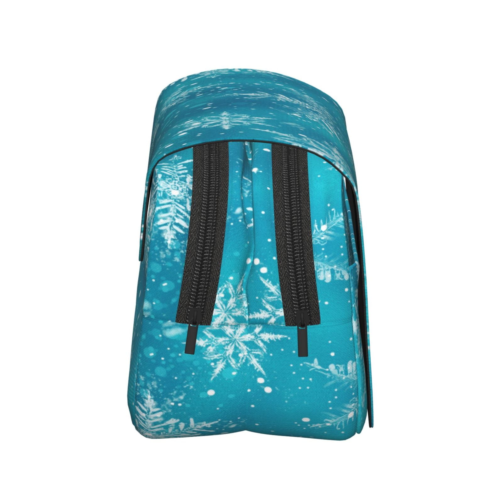 Rateoe Christmas Snow Pattern Double Clamshell Pen Case, Storage Organizer with Two Zipper Compartments– Holds Up to 50 Pencils & Pens