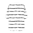 thumbnail image 5 of FRSASU Women Cardigan Striped Printed 3/4 Sleeves Open Front Lightweight Casual Cardigan White, 5 of 5