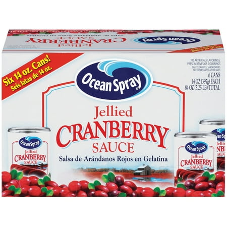 Ocean Spray Jellied Cranberry Sauce, 6-Pack 14 Oz. Cans