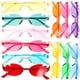 thumbnail image 3 of KAKOWELY 12 pares de gafas de sol sin montura con forma de llama, gafas de sol modernas, 3 of 5