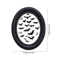 thumbnail image 3 of Roiihwy Halloween Wall Decor, Ghost Framed Dark Ghost Holding Candle Oval Wall Art, Spooky Halloween Oval Walls Decor, Vintage Gothic Canvas Artwork Hanging Decor, 3 of 6