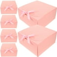thumbnail image 6 of SHINYPASING Paper Cake Boxes with Elegant Bowknot for Bakery and Gift Wrapping Suitable for Regular Sized Cakes 6 Pieces, 6 of 8