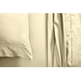 thumbnail image 4 of Sheet Set - 4 Piece 100% Egyptian Cotton, Luxury Soft and 600TC, Deep Pocket of 18 Inch Fitted Sheet, Long Staple & Comfy Sheets with Pillowcases - Ivory Solid, Cal-King Size., 4 of 6