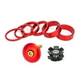 thumbnail image 4 of Bicycle Front Fork Stem Spacers Ring Gasket Set Aluminum Alloy Material Various Sizes Compatible with Road Bike, 4 of 10
