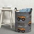 thumbnail image 6 of Sikiie Construction Machines Print Round Dirty Clothes Basket, Waterproof Standing Foldable Storage Basket, for Laundry Room, Bedroom, Bathroom Storage-Small, 6 of 6