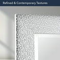 thumbnail image 6 of Head West Chrome and White Tile Textured Frame Vanity Accent Mirror - 23" x 29", 6 of 10