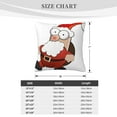 thumbnail image 4 of ZICANCN Decorative Throw Pillow Covers , Santa Claus Couch Sofa Decorative Knit Pillow Covers for Living Room Farmhouse 26"x26", 4 of 8