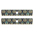 thumbnail image 7 of Yayeee Faucet Mat for Kitchen Sink 30" Diatomite Long Splash Guard Pad, Green Peacock Pattern, 2 Pack, 7 of 7