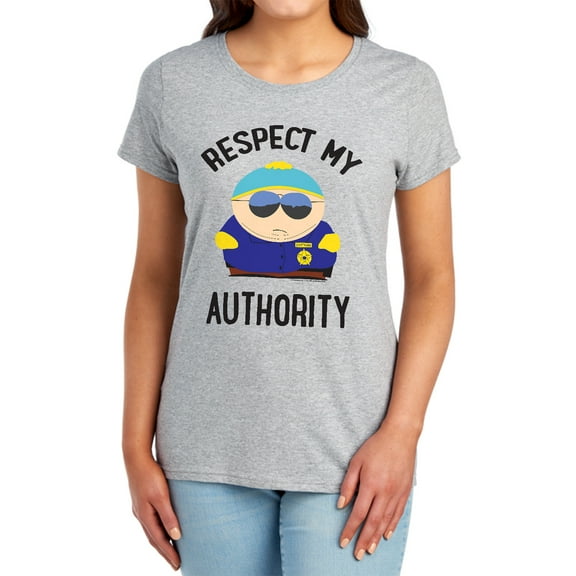 South Park Respect Women's T Shirt,Athletic Heather, Small