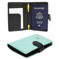 thumbnail image 4 of JAVOedge Two Tone Color RFID Blocking Passport Case with Pen Holder and 2 Matching Luggage Tags, 4 of 7