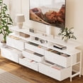 thumbnail image 3 of GUNAITO TV Stand with Adjustable Mount for TV up to 75", Big TV Stand for Living Room with Storage , White, 3 of 8