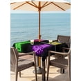 thumbnail image 3 of Outdoor Tablecloth with Umbrella Hole for Patio/Picnic/Party/Camping, Neon Video Game Waterproof Table Cloth Square Cover Washable, Cartoon Funny Colorful Text Gaming Brick (54"x 54"), 3 of 9