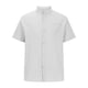 thumbnail image 3 of pstuiky camisetas de hombre, Camisa informal de lino y algodón de manga corta para hombre, color liso, con cuello plegable y manga corta, blusa con cuello vuelto camisetas de hombre xxl, 3 of 5