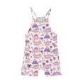 thumbnail image 5 of FAHXNVB Cami Romper for Girls Sleeveless Graphic Print Jumpsuit Short with Pockets One Piece Summer Casual Fashion Clothes 5-14 Years, 5 of 7