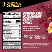 Honey Stinger Organic Gluten-Free Energy Chews, Pomegranate Passionfruit, 1.8 oz, 12 Count Box