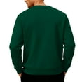 thumbnail image 5 of Fshiont 2026 Warm Sherpa Lined Sweatshirt for Men Fleece Lined Crewneck Heavyweight Winter Pullover Sweater Green L, 5 of 6
