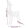 thumbnail image 2 of vidaXL 1 Piece Reindeer Family Christmas Decoration 160 LEDs Acrylic 6.7"x27.2"x35.4", 2 of 10