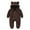 Coffee, variant on Toddler Baby Boys Girls Color Plush Cute Bear Ears Winter Thick Jumpsuit Romper