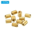 thumbnail image 3 of Unique Bargains Écrou de Réparation Fileté en Laiton, 10 Pcs M6x1 à M3x0.5 Manchon Fileté Réducteur de Vis 8mm, 3 of 7