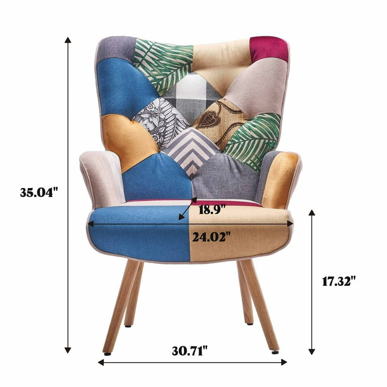  Vepping Lude Multi Colored Armchair Replacement Cover