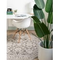 thumbnail image 3 of Rugs.com Charlotte Collection Rug – 5 Ft Octagon Light Gray Low-Pile Rug Perfect For Living Rooms, Kitchens, Entryways, 3 of 9