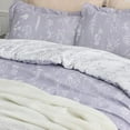 thumbnail image 3 of Queen Comforter Set - Lavender Bed Set, 3 Pieces Cute Floral Bedding, 1 Soft Reversible Botanical Flowers Comforter and 2 Pillow Shams, 3 of 6