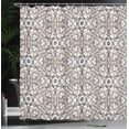 thumbnail image 3 of Ambesonne Mosaic Shower Curtain, Roman Time Rock Design Print, 69"Wx84"L, Pale Sepia, 3 of 4