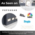 thumbnail image 3 of BLU MONACO Set of 6 Foldable Grey Magazine Holders with Gold Label Holders \u2013 Stylish File Boxes for Home Office Desktop, Bookshelf, or Classroom Organization, 3 of 7