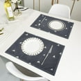 thumbnail image 6 of Dark Blue Sailboats Reversible Placemat Non Slip Coffee Mat 18x12 Inch for Dining, Kitchen, Coffee, 6 of 9