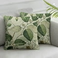 thumbnail image 3 of nygtbtfer  Spring Leaf PillowRustic Watercolor Sage Green Leaves Flower Print Vintage Decorative Outdoor Throw Pillows Holiday Cushion Covers Farmhouse Decor for Couch Sofa Bed White, 3 of 7