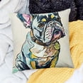 thumbnail image 2 of BANET  Cute Pet Frenchie Baby Dog Throw Pillow Covers  Sofa Decorative Cushion Cases for Home Decor 22x22in, 2 of 5