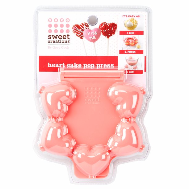 Sweet Creations Valentine's Day Heart Shaped Cake Pop Mold Walmart