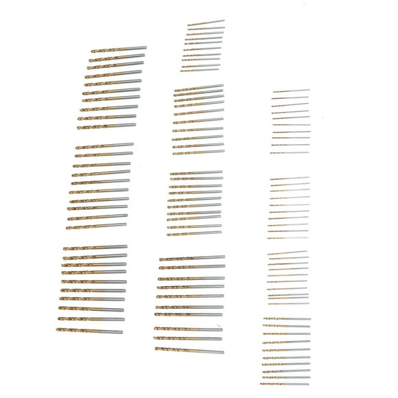 Titanium Twist Drill Bit, Twist Drill Bit Set Small Multiple Applications For Wood Metal Steel ANGGREK Herramientas