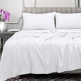 thumbnail image 3 of Royale Linens 300 Thread Count 100% Long Staple Combed Cotton Flat Sheet - Super Soft - Top Sheet - Queen Flat Sheet Sold Separately - Breathable, Cool & Crisp Percale Flat Sheet Only (Queen, White), 3 of 11
