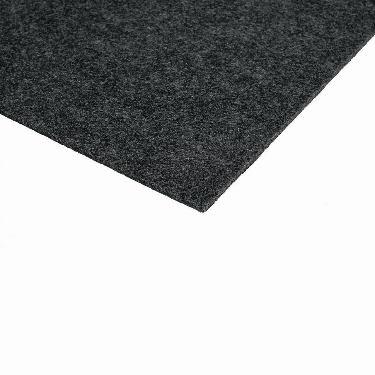 Latitude Black Ice Carpet Tiles - 24" x 24" Indoor/Outdoor, Peel and Stick Carpet Tiles - 60 sq. ft. per box – Pack of 15 Tiles