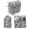 thumbnail image 4 of Ethnic Stand Mixer Cover, Paisley Inspired Continuous Pattern of Monochrome Floral Repetitive Design, Kitchen Appliance Organizer Bag Cover with Pockets, 5 Quarts, Charcoal Grey White, by Ambesonne, 4 of 4