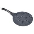 thumbnail image 2 of Frying Pan, Pancake Pan Flat Bottomed 7 Hole Heat Resistant  For Kitchen For Pancake For Induction Cooker For Egg Flat,Smiling Face, 2 of 8