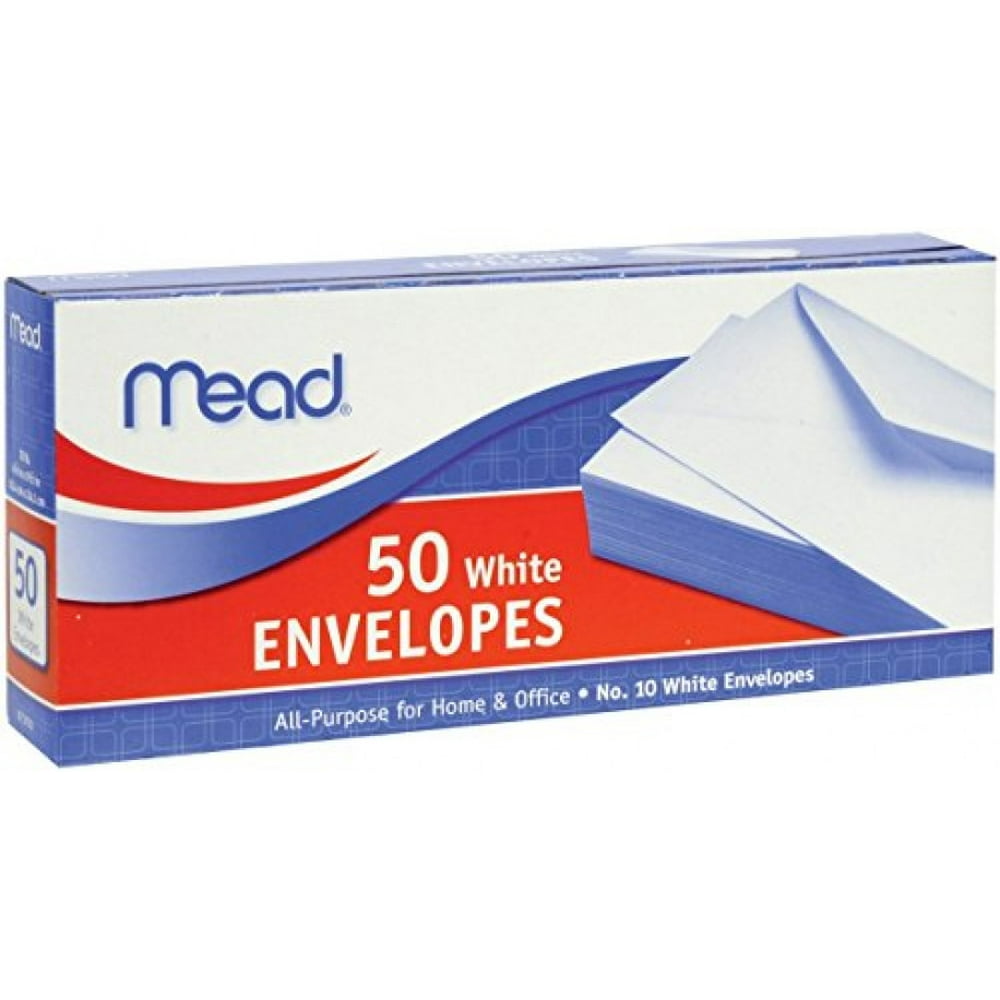 Mead Business Envelope Size 10 50 Count 2 Packs