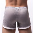 thumbnail image 5 of Miqool Mens 3 Inch Mesh Booty Shorts Breathable Casual Workout Gym Running Shorts Home Lounge Sleep Shorts Beach Swim Shorts, 5 of 5