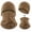 Brown, variant on Men’s Winter Beanie and Neck Gaiter Set, Grid‑Textured Fleece Hat & Neck Warmer Kit, 2‑Piece Stretch Headwear for Cycling Running Outdoor Sports