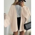 thumbnail image 5 of Cogild Women Oversized Open Front Knit Cardigans for Womens with Puff Sleeves for Comfortable Casual Wear Warmth Fall Winter Sweaters for Womens, 5 of 7