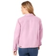 thumbnail image 2 of Woman Within Plus Size Stretch Denim Jacket Cropped Jean Jacket, 2 of 6