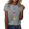 thumbnail image 2 of Planet Graphic Tees for Women 2026 Summer Casual Short Sleeve Crewneck Astronomy T Shirt, 2 of 3