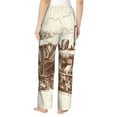 thumbnail image 2 of Bixox Women's Train Patterned Pajama Pants Loungewear, 2 of 5