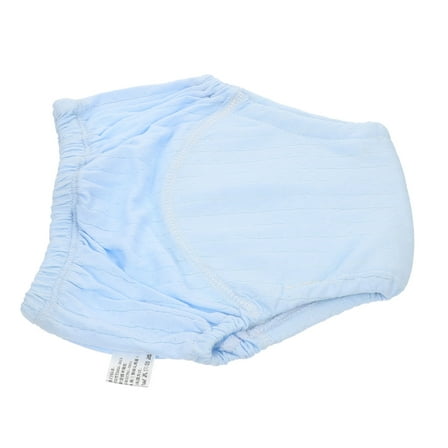 KONTONTY 1Pack Blue Training Pants Leak-proof Washable Diapers Newborn