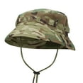 thumbnail image 2 of Camo Outdoor Hat, Short Brim Boonie Style Bucket Hat, Functional for Fishing, Hunting, Hiking & Summer Adventures Green, 2 of 3
